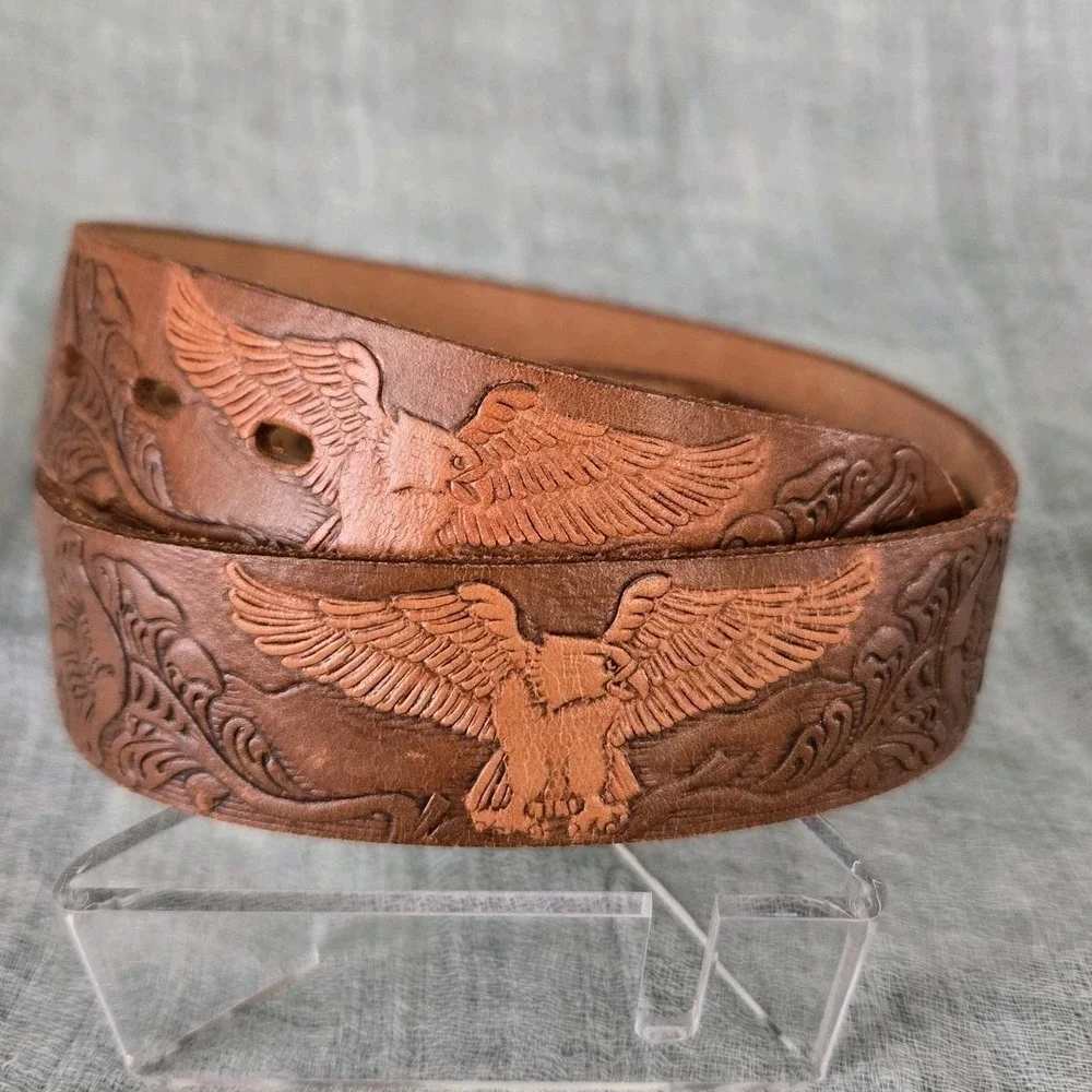 USAccessories Youth Hand Painted Genuine Leather Belt  24